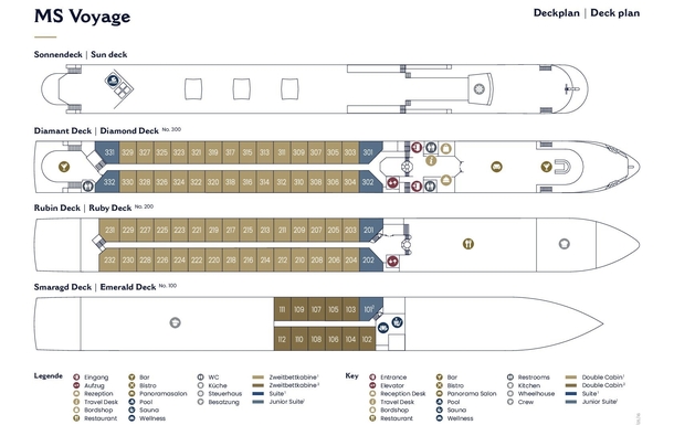 Decksplan MS VIVA VOYAGE