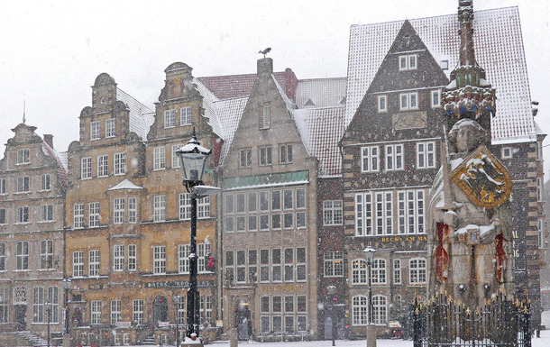 Bremen Winter Marktplatz