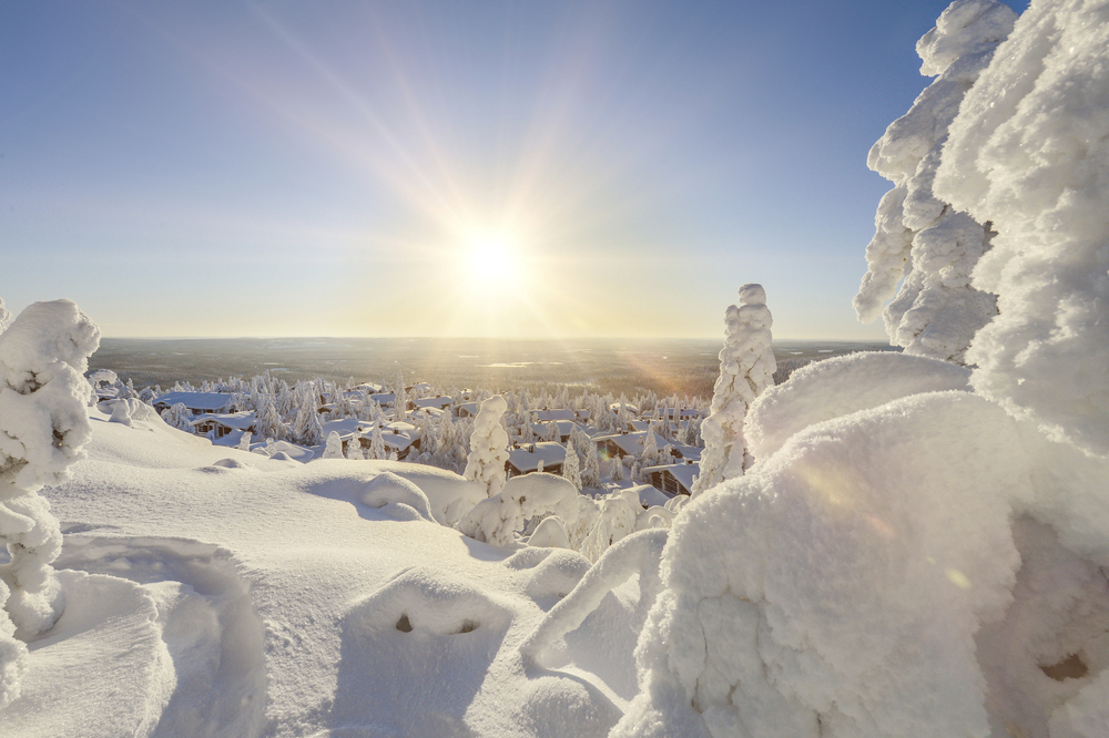 Langlauf Fjäll Finnland