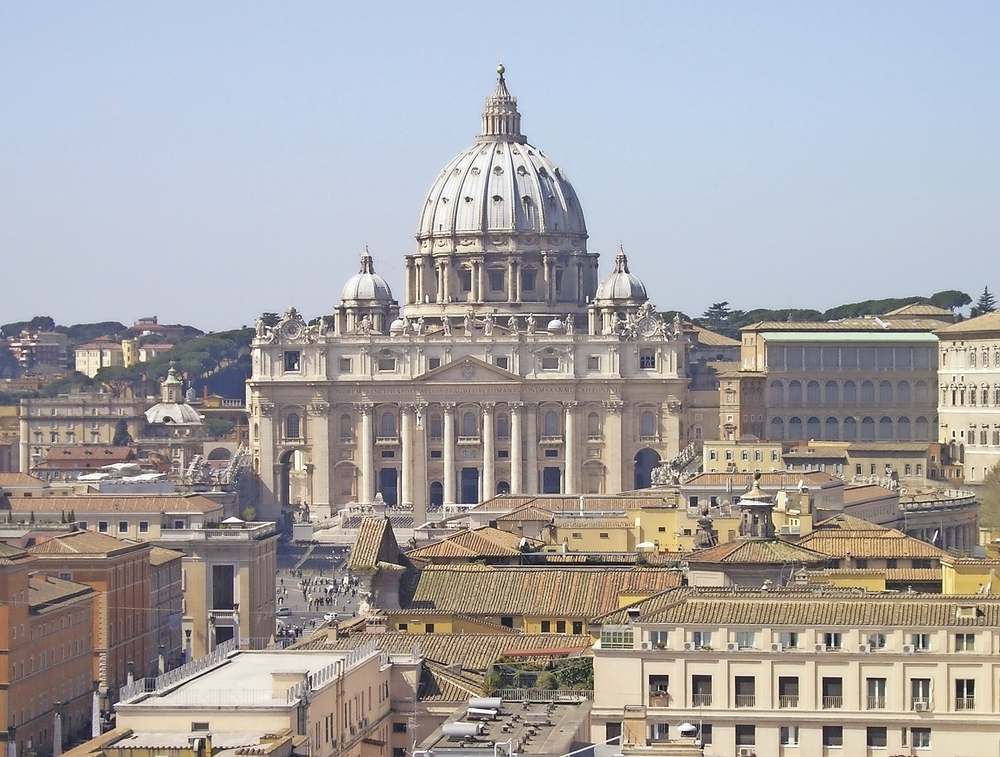 Luftansicht vom Vatikan