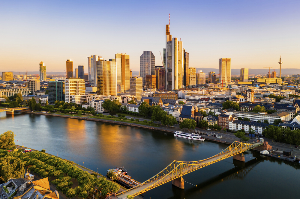 Luftansicht von Frankfurt am Main