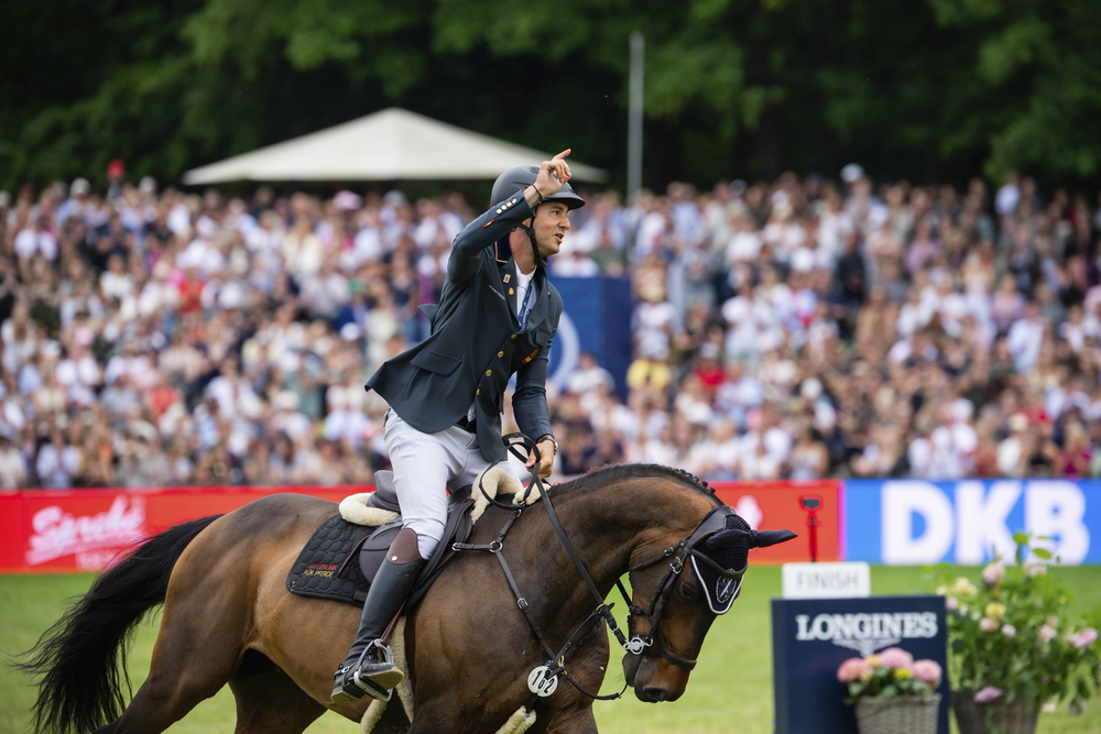 Reiter auf dem Hamburg Derby