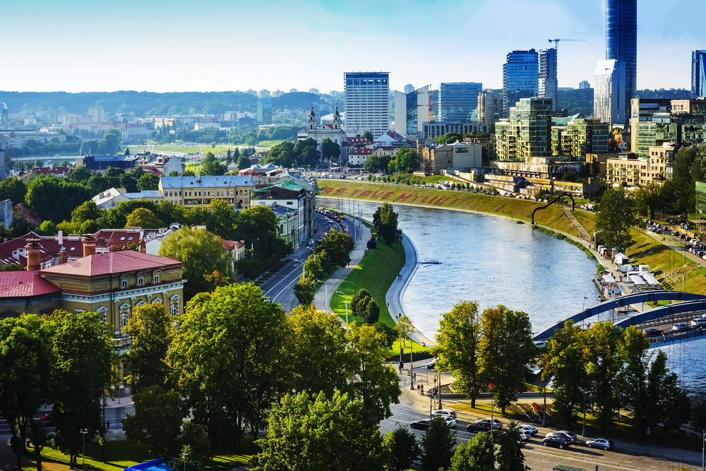Luftansicht von Vilnius